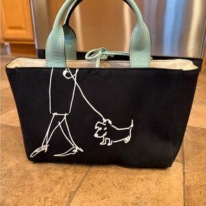 Kate Spade & Maira Kalman walk the dog Eloise  purse